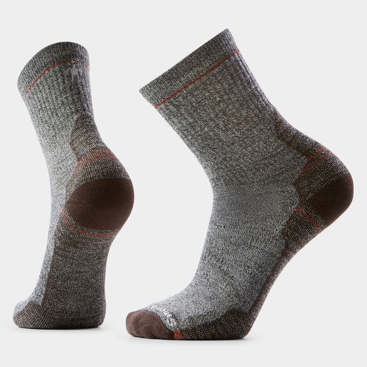 Smartwool Hike Light Cushion Mid Micro Crew Socks in Ash-charcoal - right foot view
