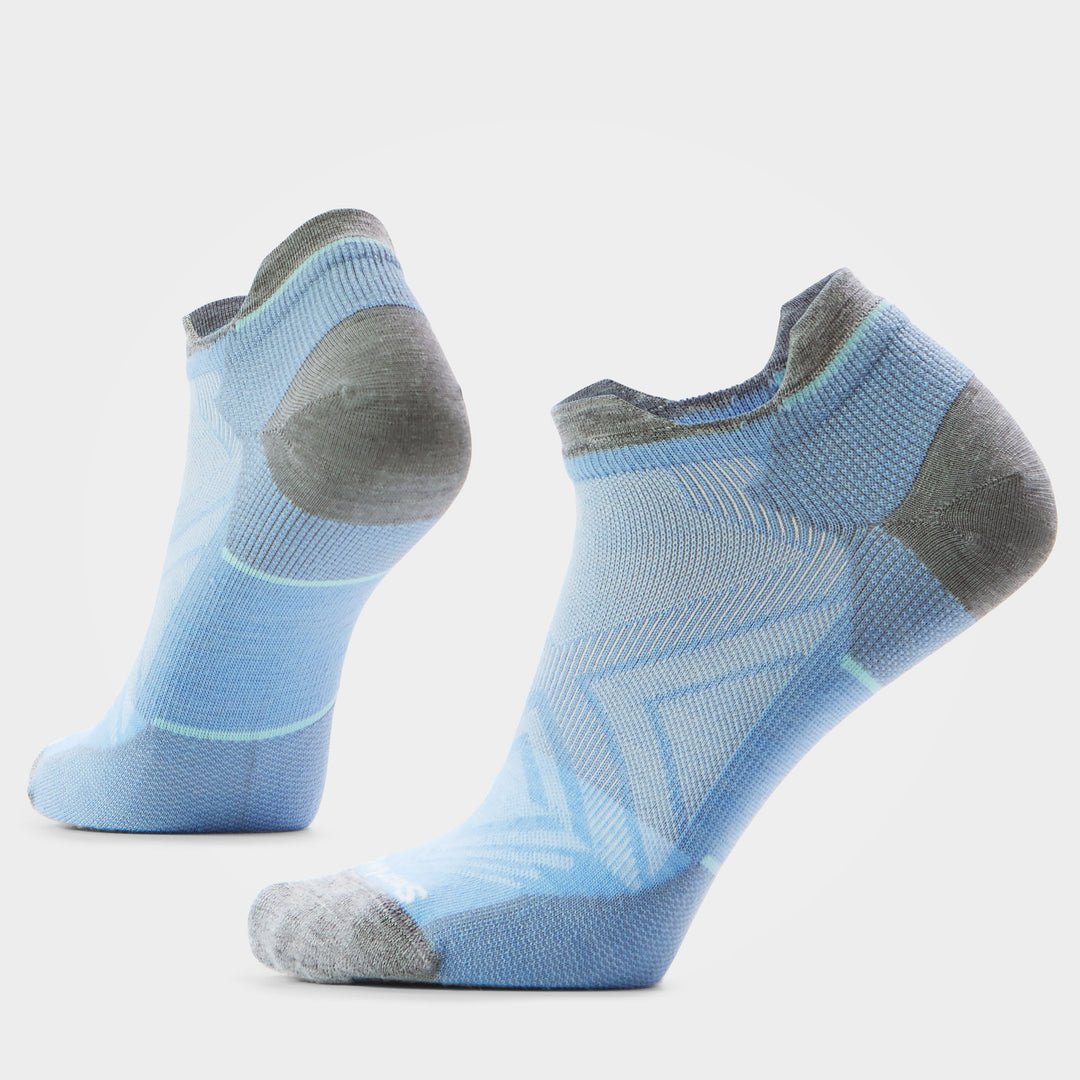 Run Zero Cushion Low Serene Blue No Show Socks | Women&