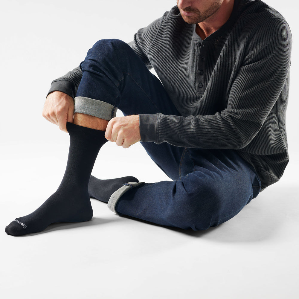 Smartwool Everyday Anchor Line Crew Socks in Black