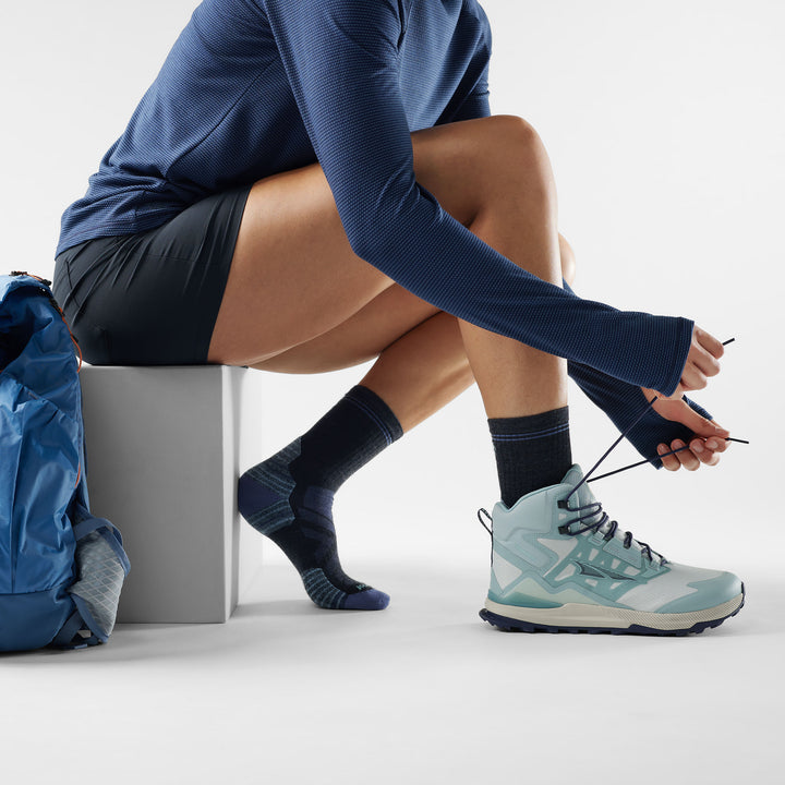 Smartwool Hike Targeted Cushion Mid Micro Crew Socks in Charcoal