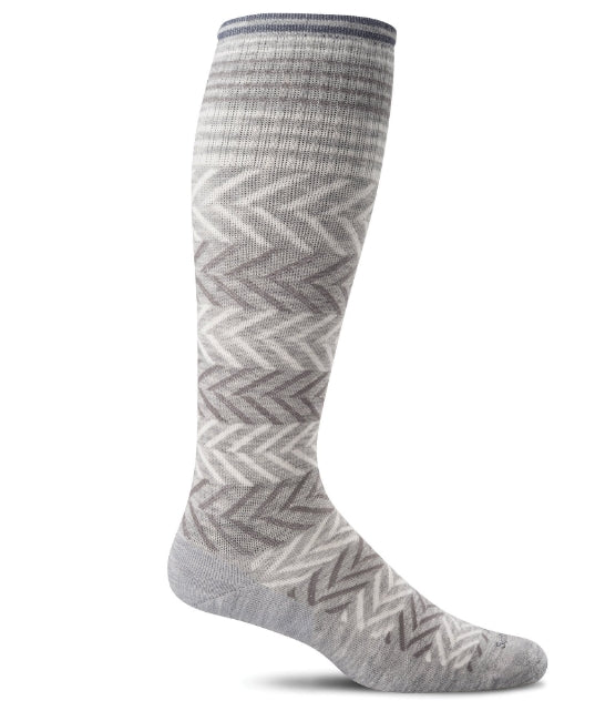 Chevron Grey (Moderate Graduated Compression) | Women's