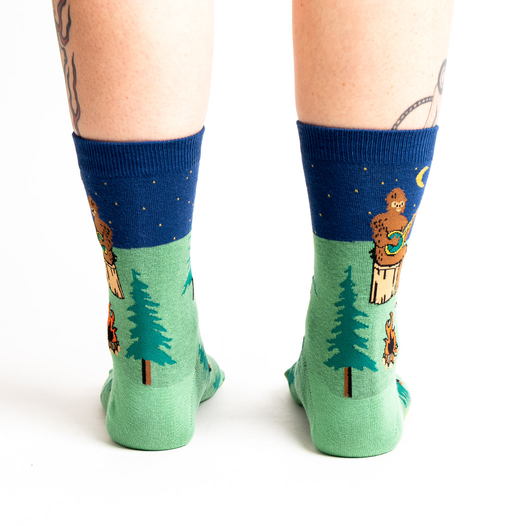 Sasquatch Campout Crew Socks | Women&