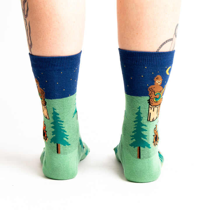 Sasquatch Campout Crew Socks | Women&