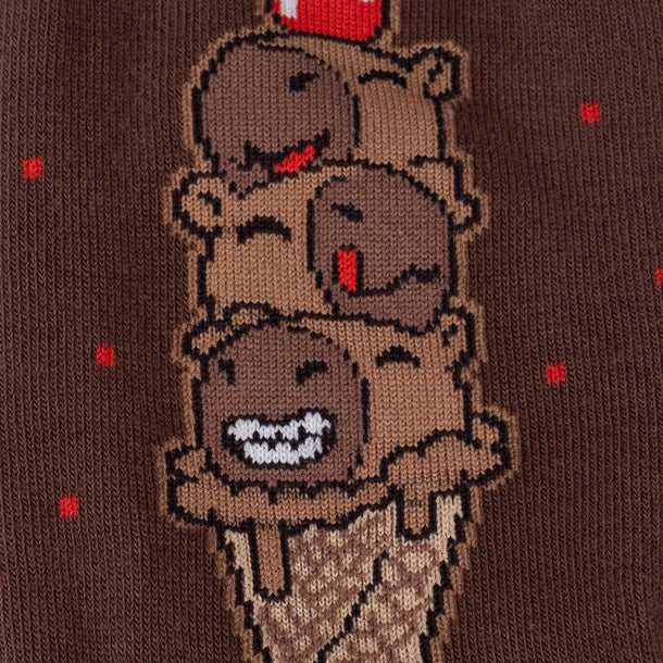 Choco-bara Ice Cream Crew Socks | Women&