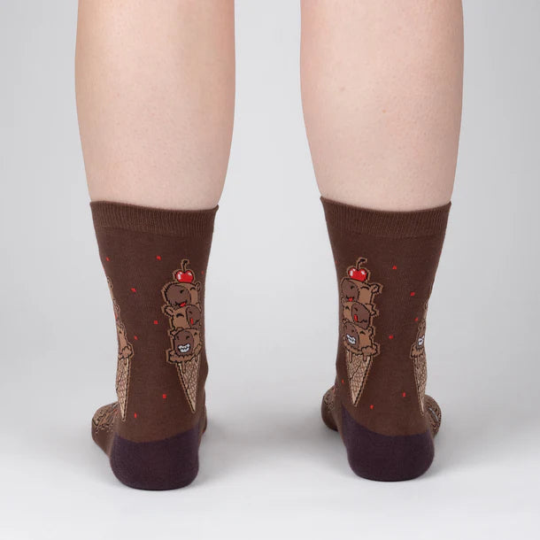 Choco-bara Ice Cream Crew Socks | Women&
