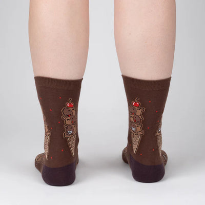 Choco-bara Ice Cream Crew Socks | Women's