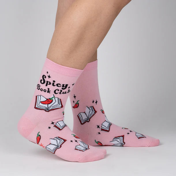 Spicy Book Club Crew Socks | Women's