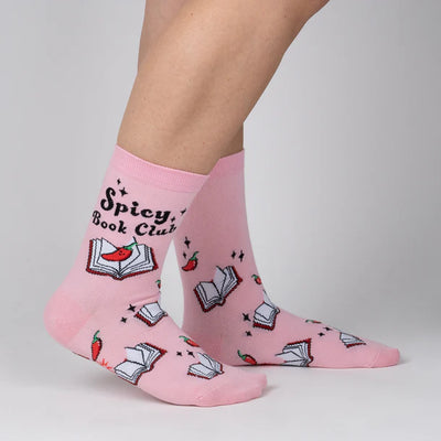 Spicy Book Club Crew Socks | Women's
