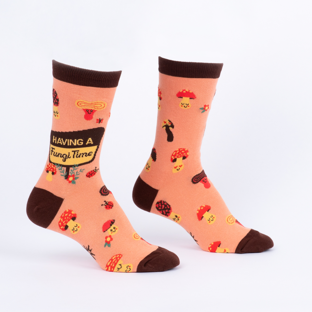 Having a Fungi Time Crew Socks | Womens