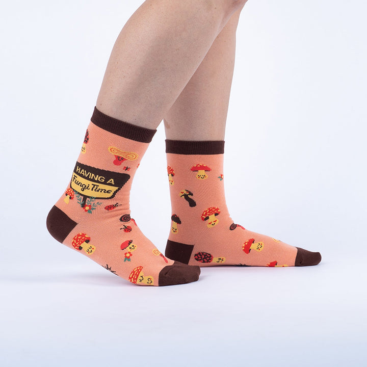 Having a Fungi Time Crew Socks | Womens
