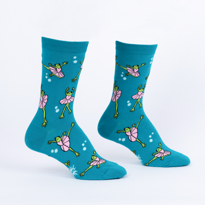Ballet Frogs Crew Socks | Womens