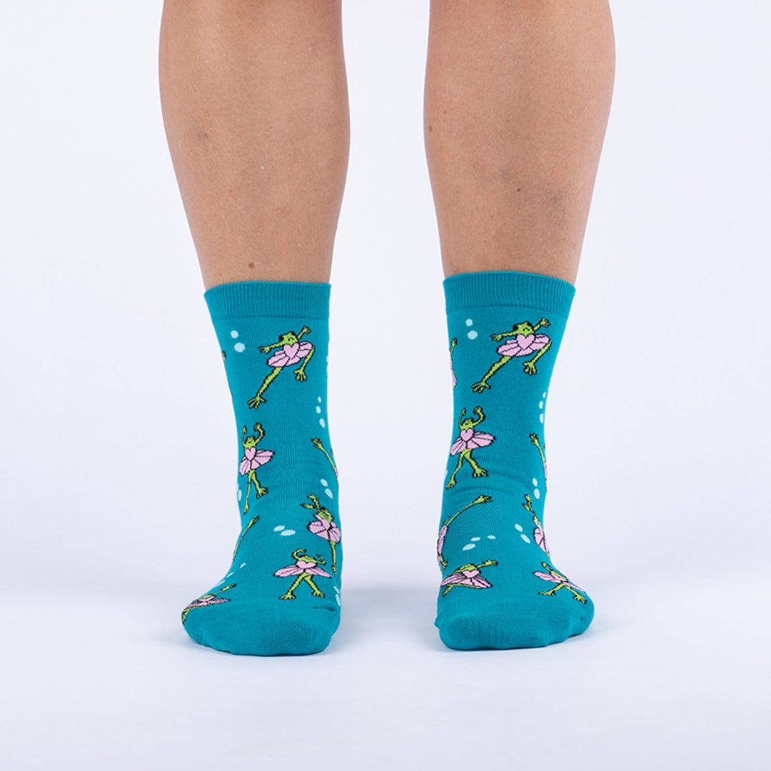 Ballet Frogs Crew Socks | Womens