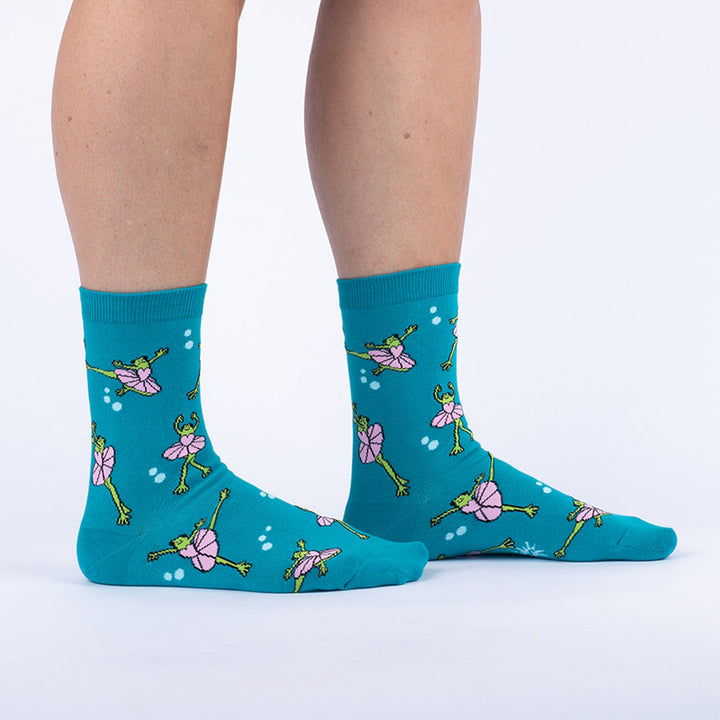 Ballet Frogs Crew Socks | Womens