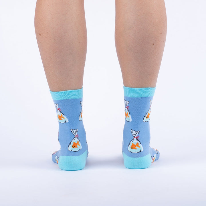 Gold Fish Crew Socks | Women&