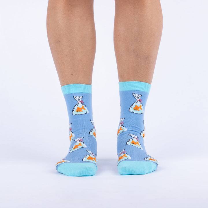 Gold Fish Crew Socks | Women&