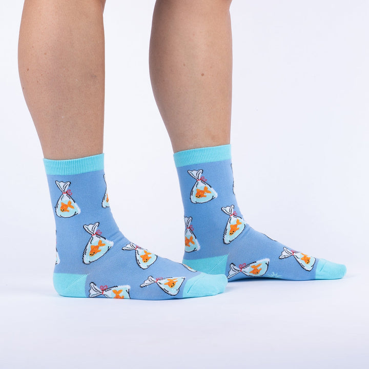 Gold Fish Crew Socks | Women&