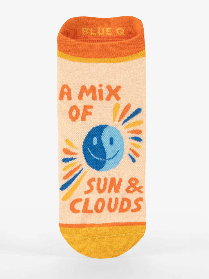 A Mix Of Sun & Clouds Sneaker Socks | Women's - Knock Your Socks Off