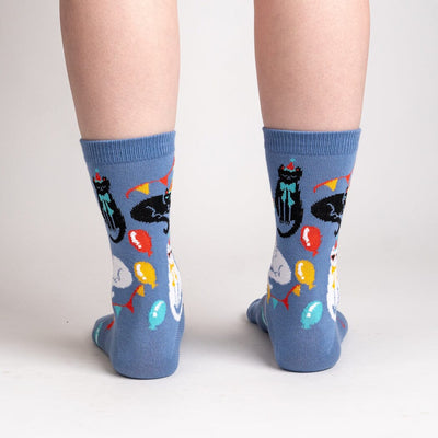 A Purr-fect Day Crew Socks | Women's - Knock Your Socks Off