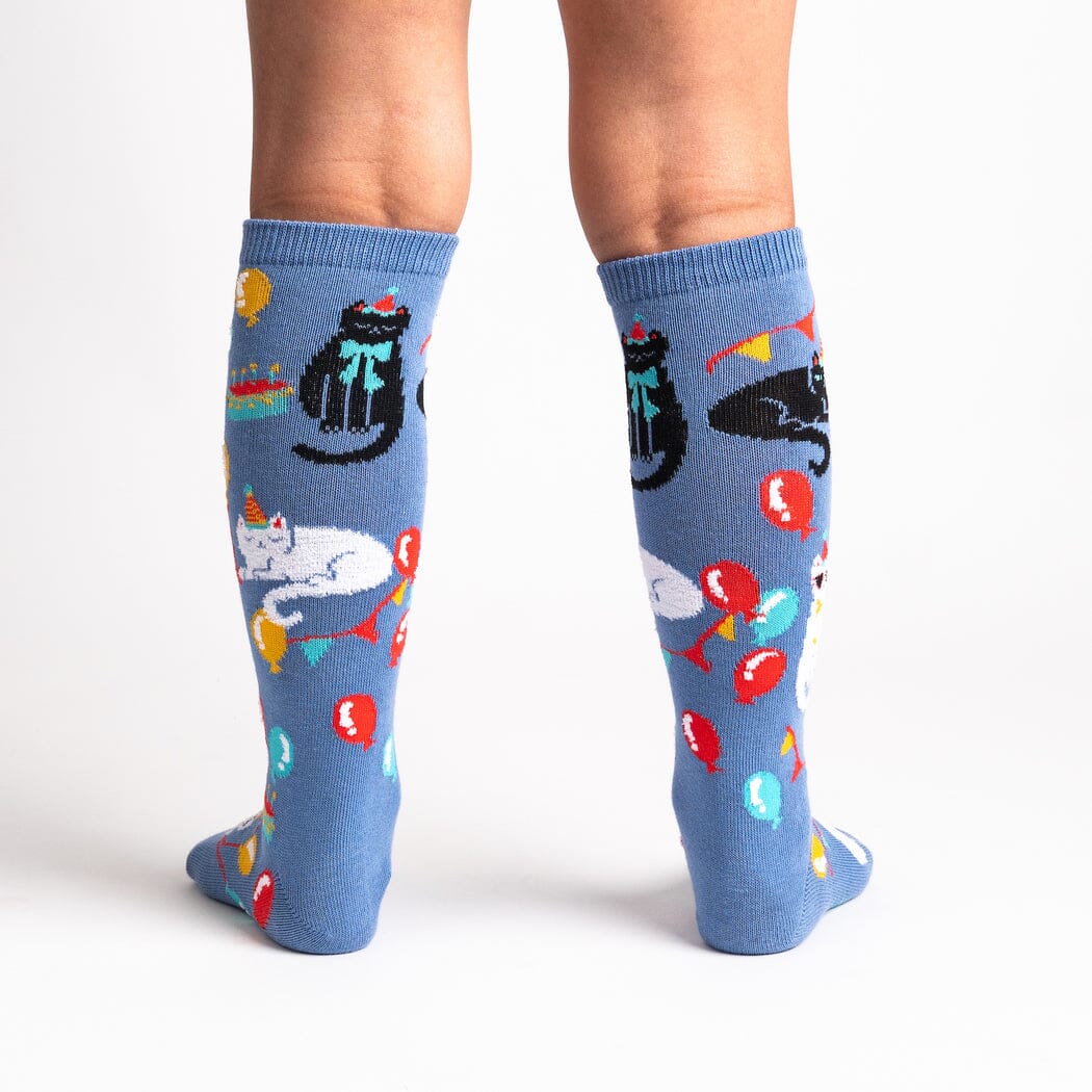 A Purr-fect Day Junior Knee High Socks | Kids' - Knock Your Socks Off