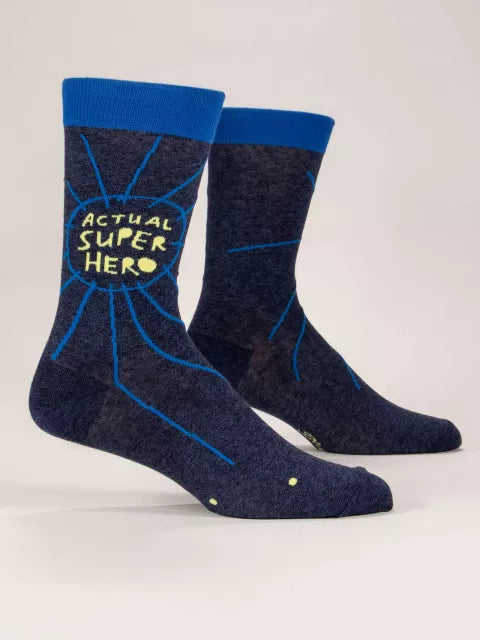 Actual Superhero Crew Socks | Men's - Knock Your Socks Off