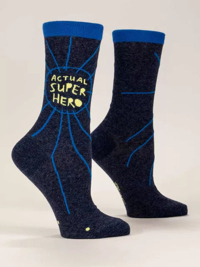 Actual Superhero Crew Socks | Women's - Knock Your Socks Off