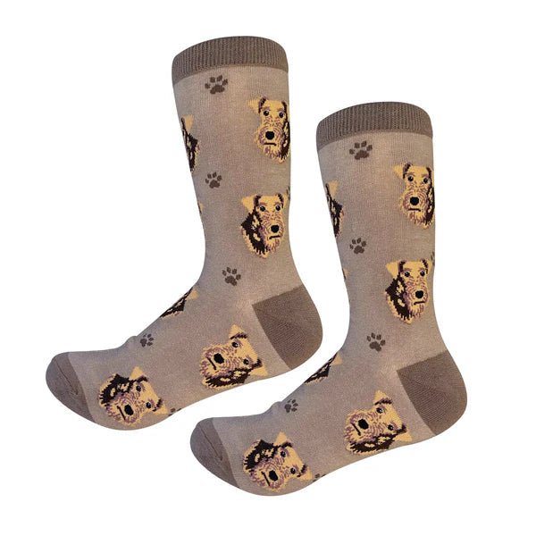 Airedale Terrier Crew Socks | Unisex - Knock Your Socks Off