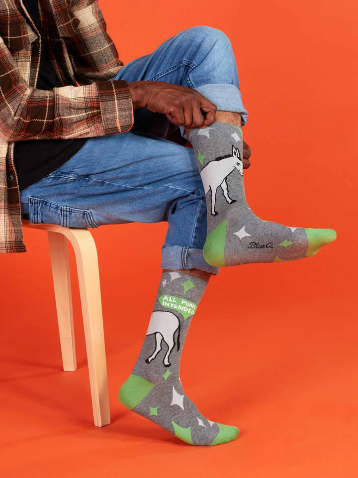 All Puns Intended Crew Socks | Men&