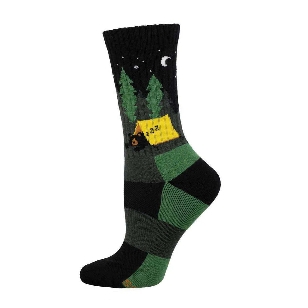 Beary Tired Wool Crew Socks | Women's - Knock Your Socks Off