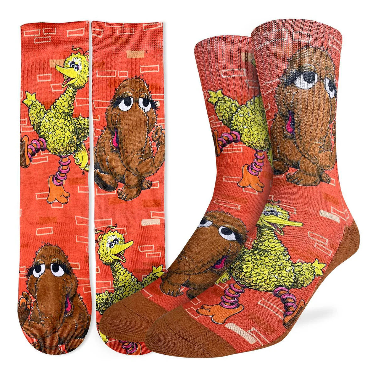 Big Bird and Snuffleupagus Crew Socks | Men's - Knock Your Socks Off