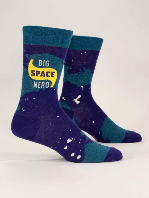 Big Space Nerd Crew Socks | Men's - Knock Your Socks Off
