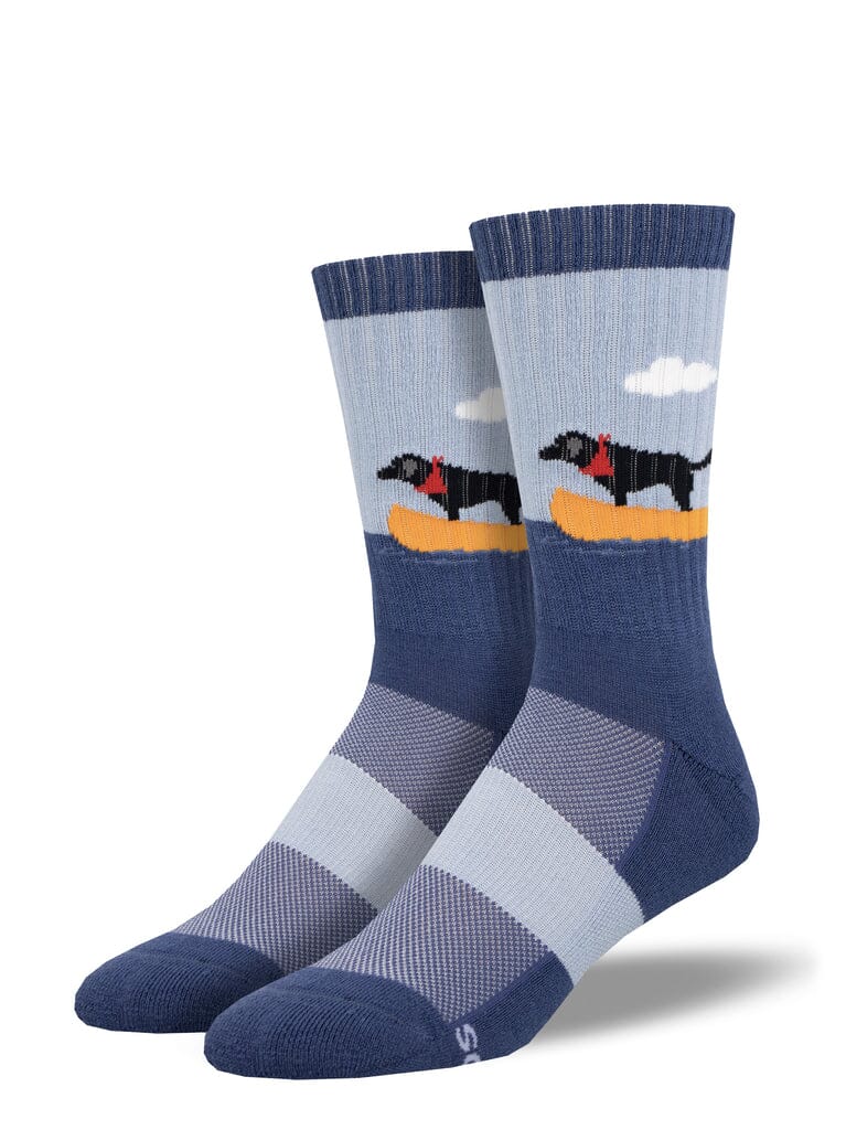 Boat Dog Merino Wool Crew Socks | Men's - Knock Your Socks Off