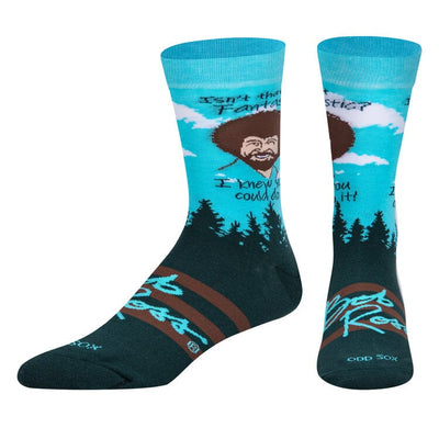 Bob Ross You Can Do It Crew Socks | Men's - Knock Your Socks Off