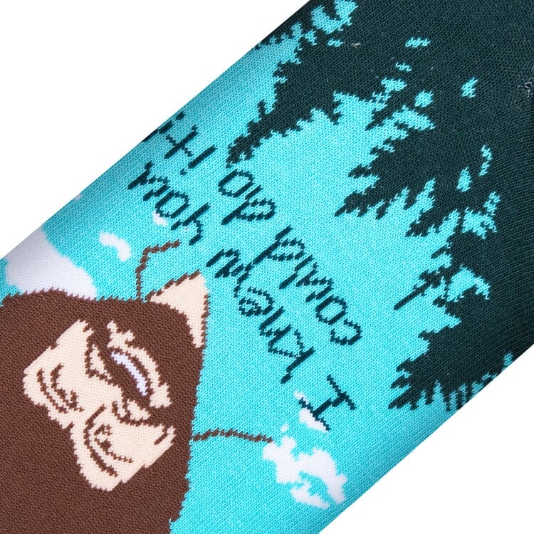 Bob Ross You Can Do It Crew Socks | Men's - Knock Your Socks Off