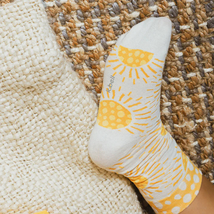 Boho Sun Spots Crew Socks | Women&