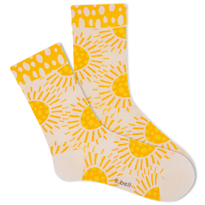 Boho Sun Spots Crew Socks | Women&