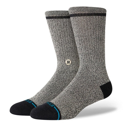 Butter Blend™ Richard Black Crew Socks | Men's - Knock Your Socks Off