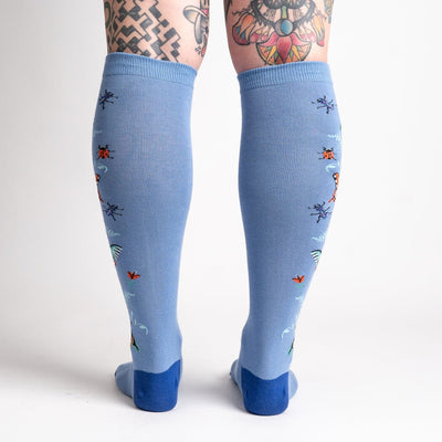 Butterfly in the Sky Knee High Socks | Women's - Knock Your Socks Off