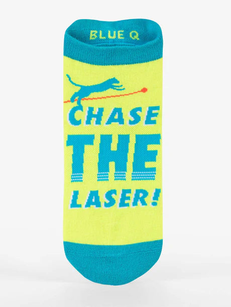 Chase The Laser! Sneaker Socks | Men's - Knock Your Socks Off