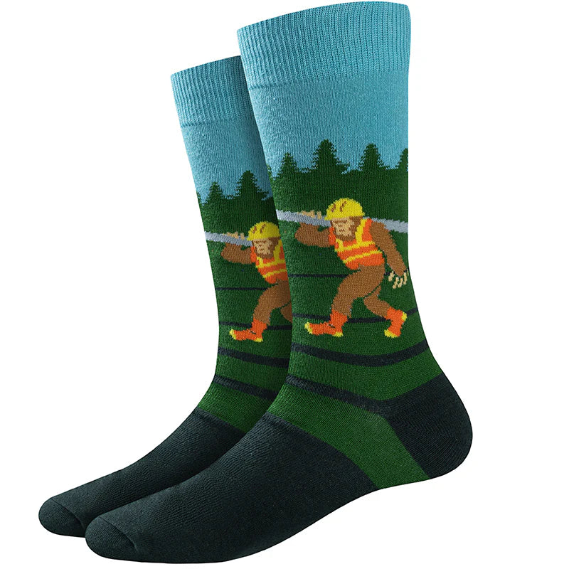 Construction Bigfoot Crew Socks | Men's