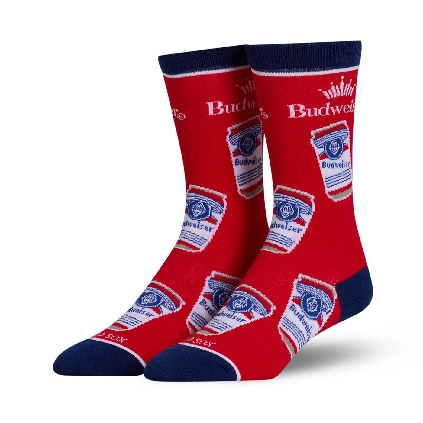 Budweiser Cans Crew Socks