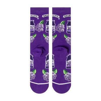 Smuckers Grape Jelly Crew Socks