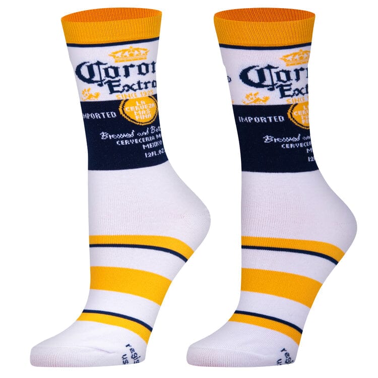 Corona Extra Time Crew Socks | Women's - Knock Your Socks Off