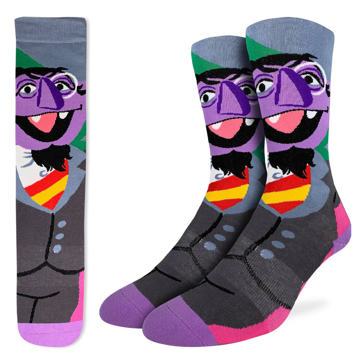 Count Von Count Crew Socks | Men's - Knock Your Socks Off