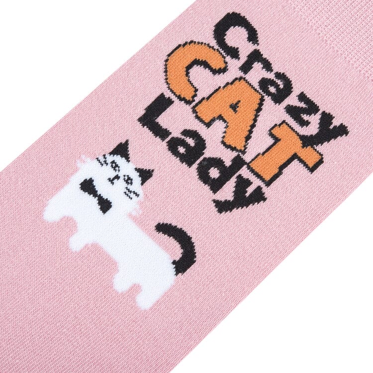 Crazy Cat Lady Crew Socks | Women&