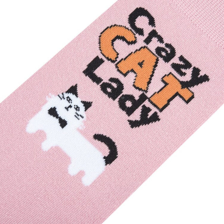 Crazy Cat Lady Crew Socks | Women&