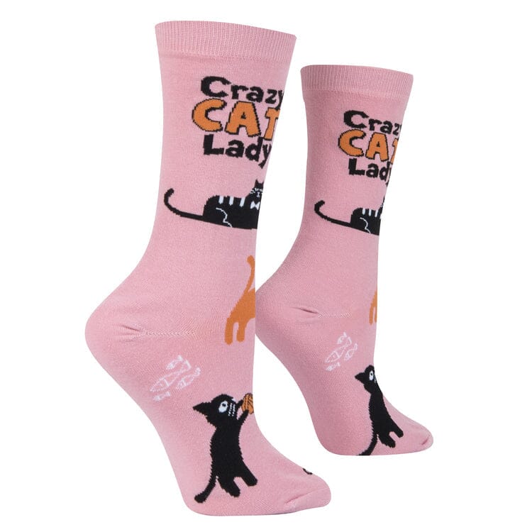 Crazy Cat Lady Crew Socks | Women&