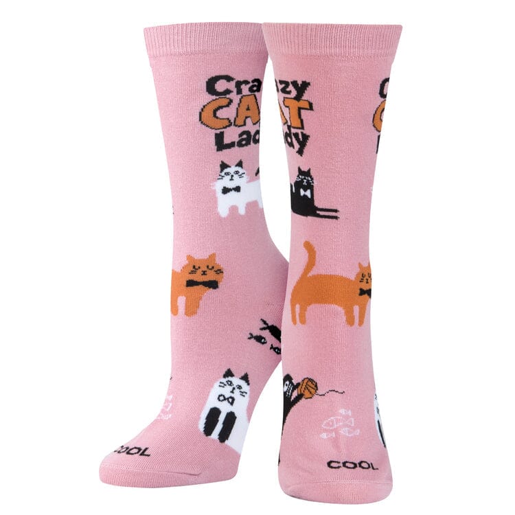 Crazy Cat Lady Crew Socks | Women&