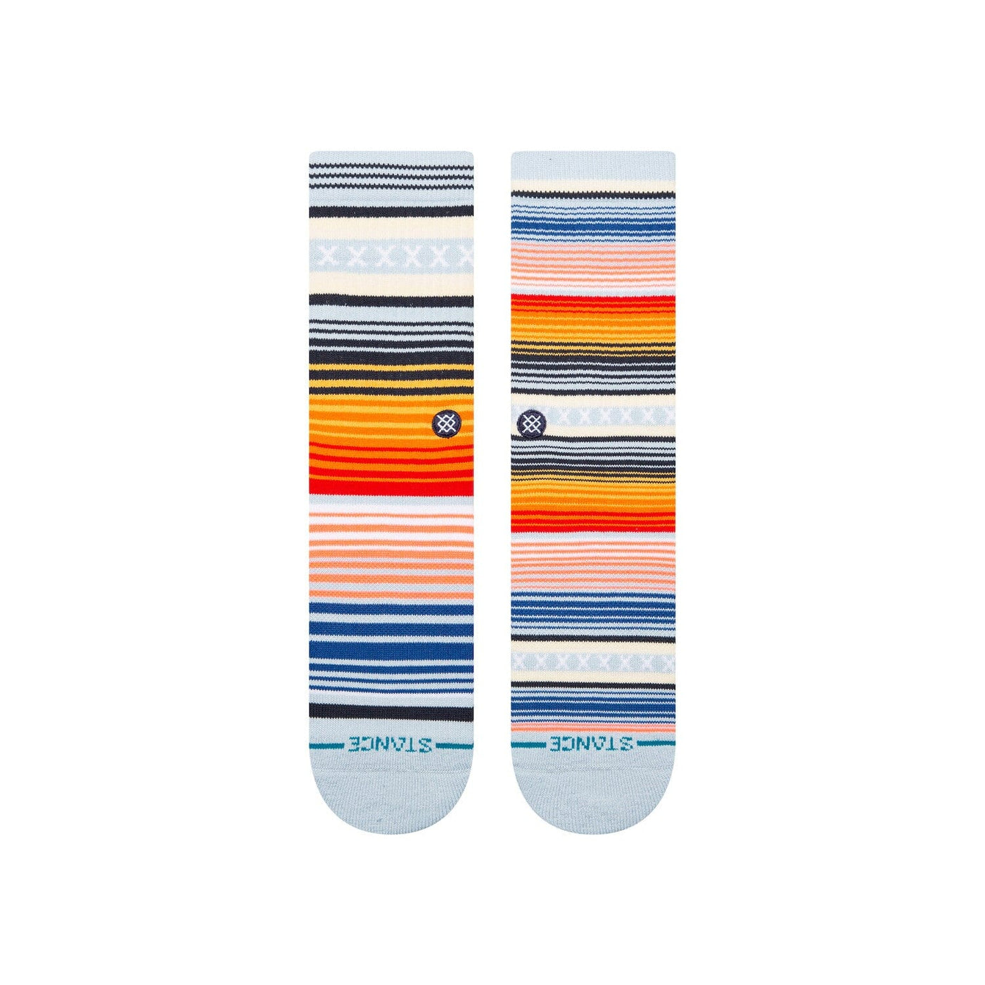 Curren St Ice Blue Crew Socks | Women's - Knock Your Socks Off