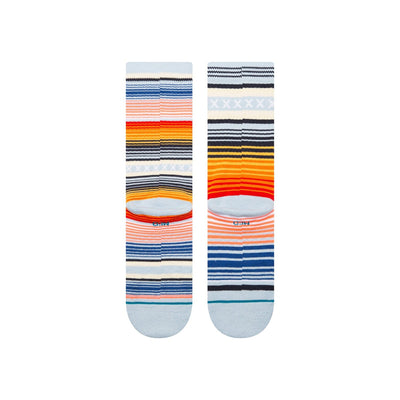 Curren St Ice Blue Crew Socks | Women's - Knock Your Socks Off