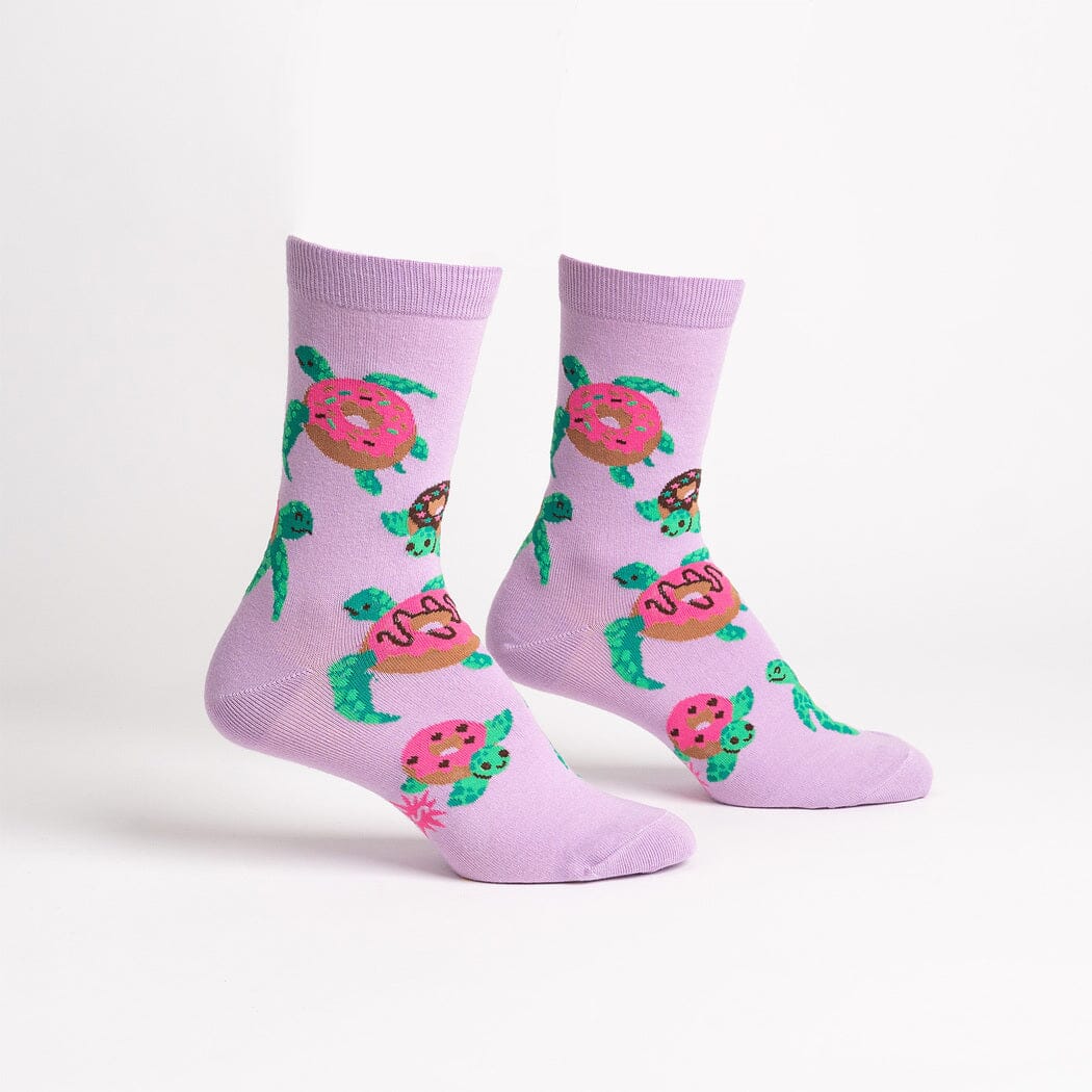 Donut Worry, Be Happy Crew Socks | Women's - Knock Your Socks Off